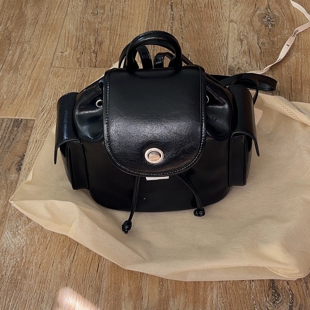 NWT NdeaRose Leather Backpack Korean brand - Picture 6 of 10